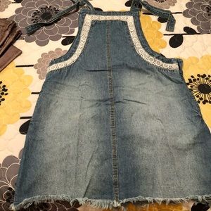 Denim Overall Minidress